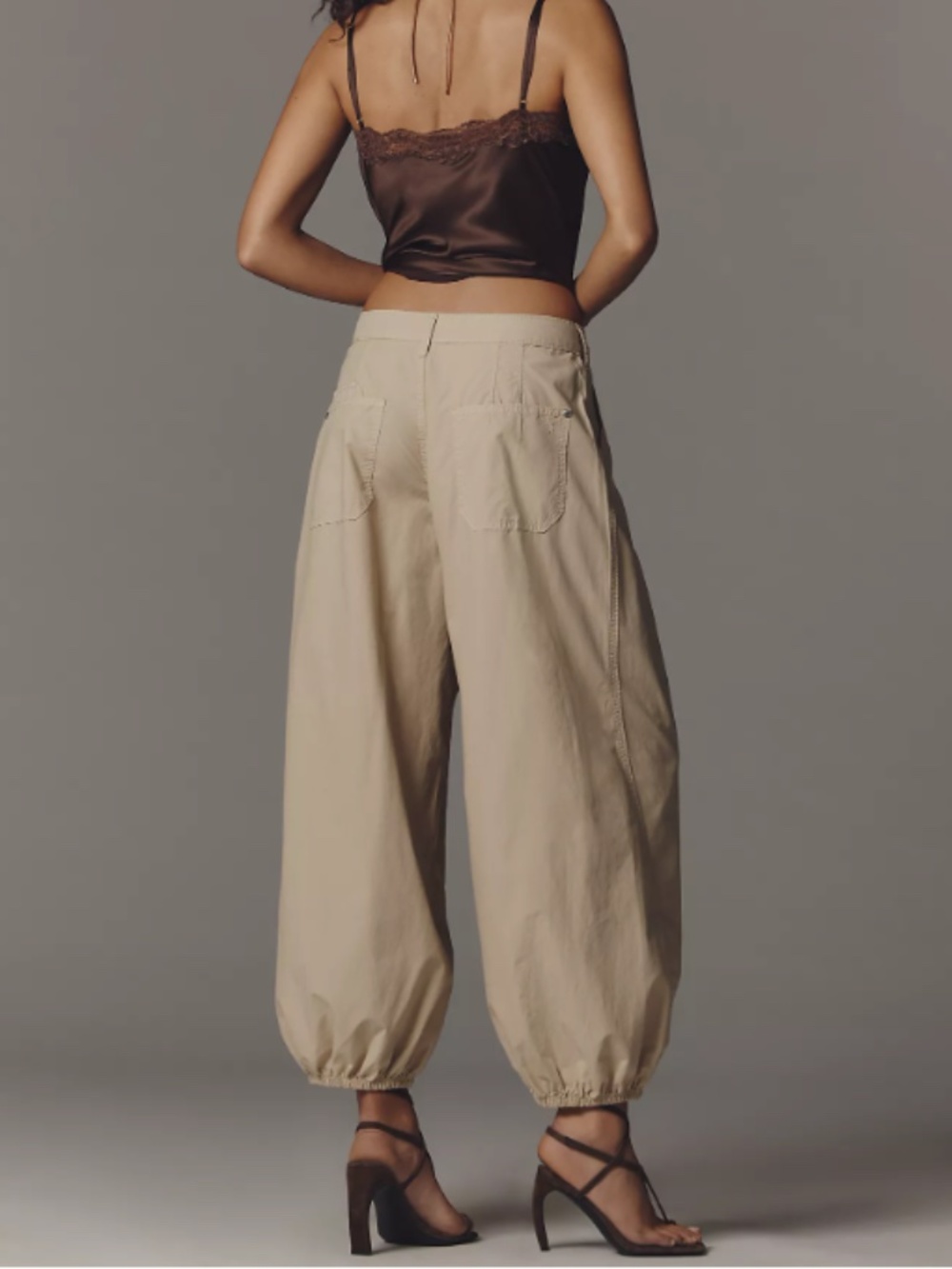 Pilcro Khaki Balloon Casual Pants 30 - Picture 2 of 15